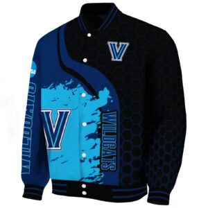 villanova wildcats hexagonal pattern navy black jacket best selling