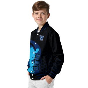 villanova wildcats hexagonal pattern navy black jacket trendy