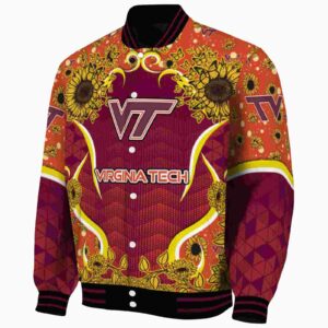 virginia tech hokies sunflower bloom maroon yellow jacket best selling