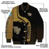 wake forest demon deacons hexagonal pattern gold black jacket new arrival