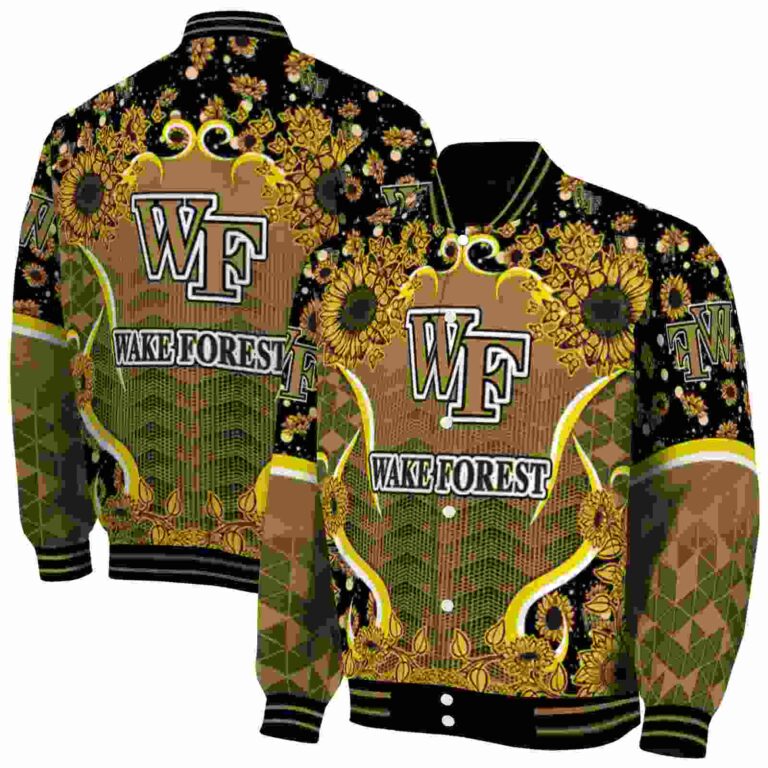 wake forest demon deacons sunflower bloom gold yellow jacket fashion forward