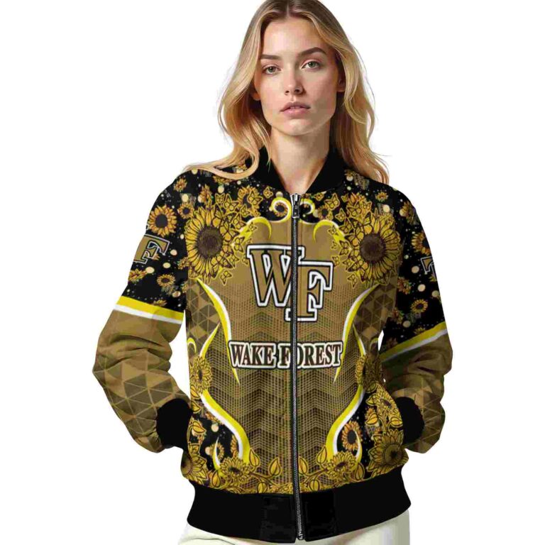 wake forest demon deacons sunflower bloom gold yellow jacket latest model