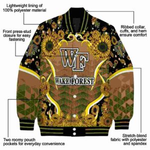 wake forest demon deacons sunflower bloom gold yellow jacket new arrival