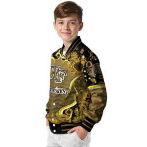 wake forest demon deacons sunflower bloom gold yellow jacket trendy