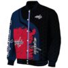 washington capitals hexagonal pattern blue black jacket best selling