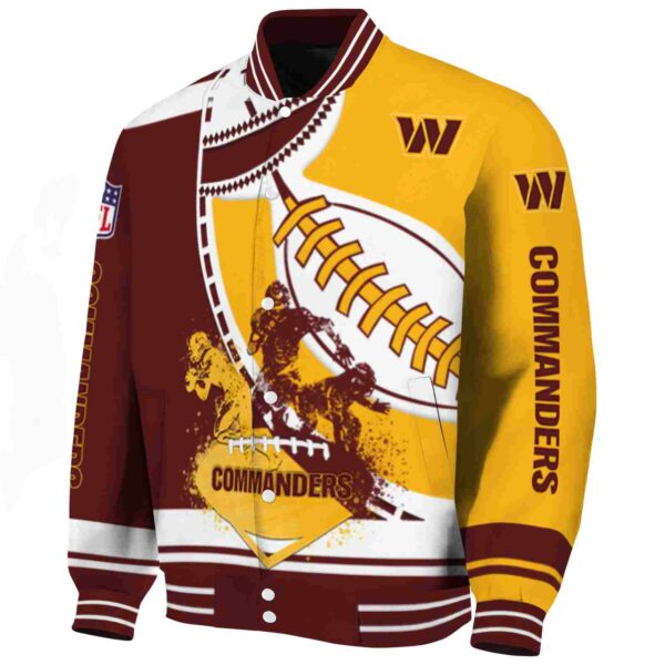 washington commanders baseball stitching gold white jacket best selling