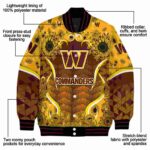 washington commanders sunflower bloom burgundy yellow jacket best selling