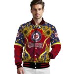 washington nationals sunflower bloom red yellow jacket best selling