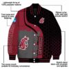 washington state cougars hexagonal pattern crimson black jacket new arrival