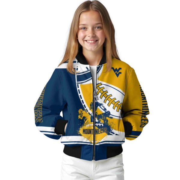 west virginia mountaineers baseball stitching gold white jacket top rated