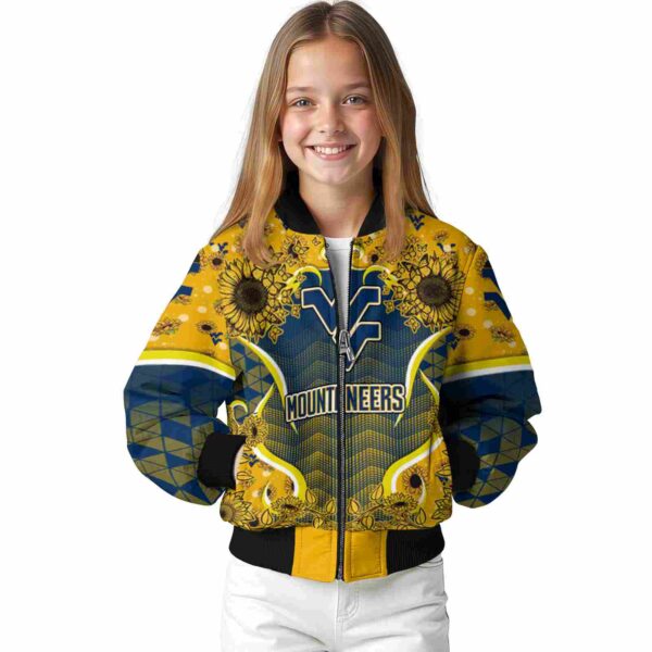 west virginia mountaineers sunflower bloom blue yellow jacket top rated