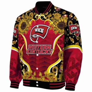 western kentucky hilltoppers sunflower bloom red yellow jacket best selling