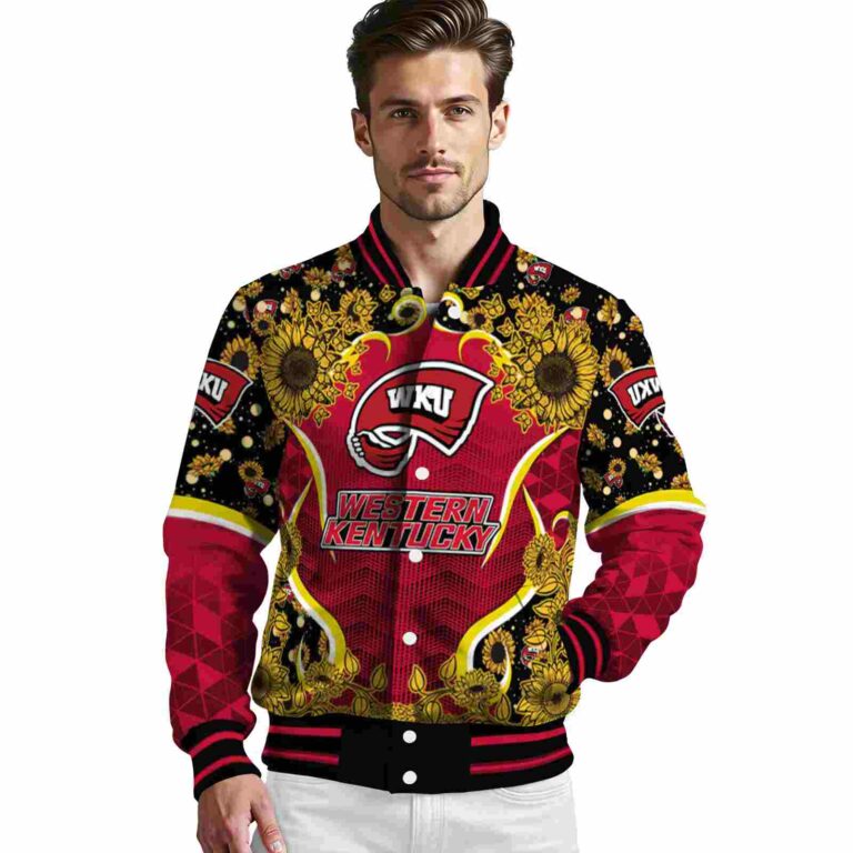 western kentucky hilltoppers sunflower bloom red yellow jacket high quality