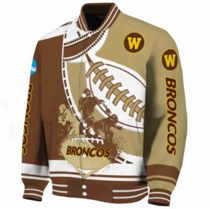 western michigan broncos baseball stitching gold white jacket best selling