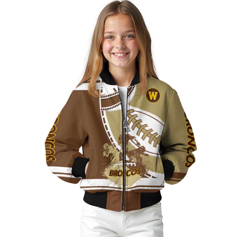 western michigan broncos baseball stitching gold white jacket top rated
