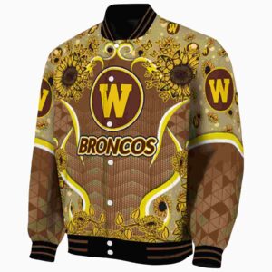 western michigan broncos sunflower bloom brown yellow jacket best selling