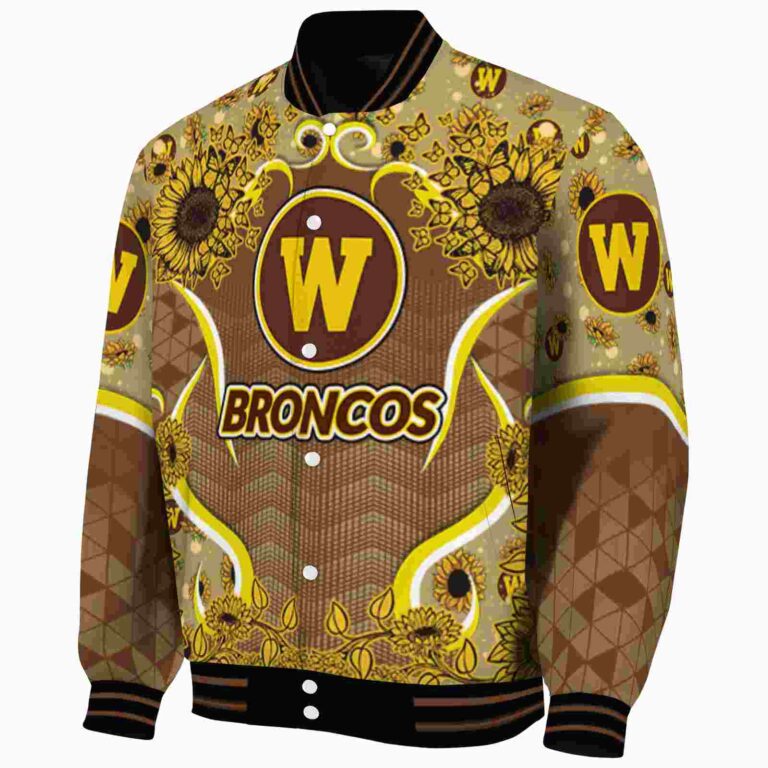 western michigan broncos sunflower bloom brown yellow jacket best selling
