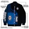 winnipeg jets hexagonal pattern blue black jacket new arrival
