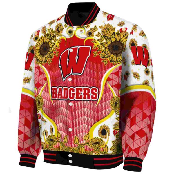 wisconsin badgers sunflower bloom red yellow jacket best selling