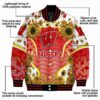 wisconsin badgers sunflower bloom red yellow jacket new arrival