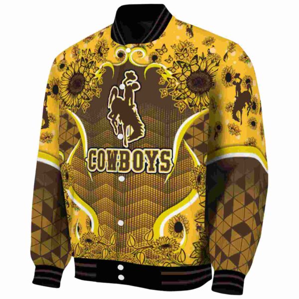 wyoming cowboys sunflower bloom brown yellow jacket best selling