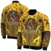 wyoming cowboys sunflower bloom brown yellow jacket fashion forward