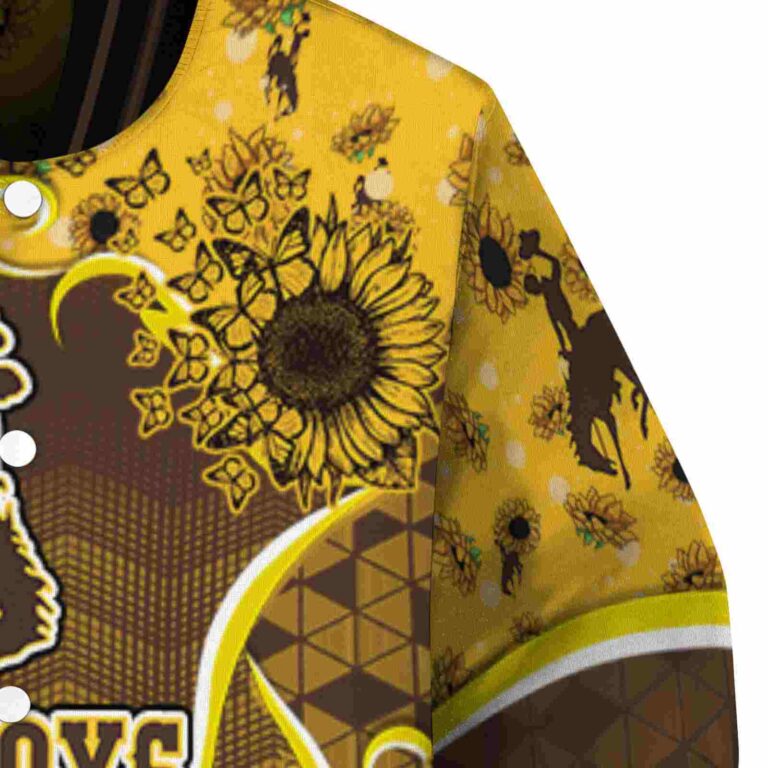 wyoming cowboys sunflower bloom brown yellow jacket premium grade