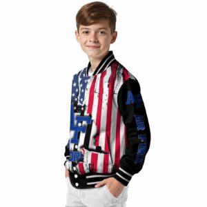 air force falcons patriotic theme black jacket trendy jacketwow