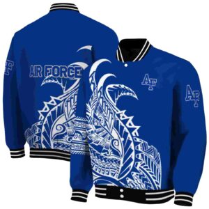 air force falcons tribal art blue white black jacket fashion forward jacketwow