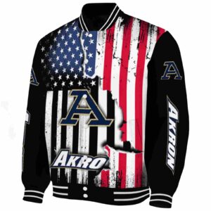 akron zips patriotic theme black jacket best selling jacketwow