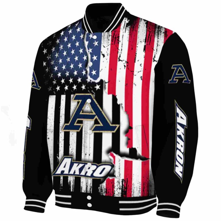 akron zips patriotic theme black jacket best selling jacketwow