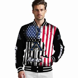 akron zips patriotic theme black jacket high quality jacketwow