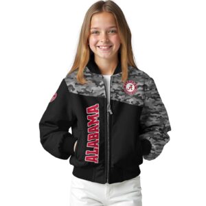 alabama crimson tide camo patchwork black jacket top rated jacketwow