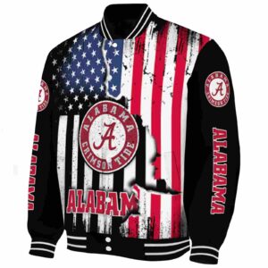 alabama crimson tide patriotic theme black jacket best selling jacketwow