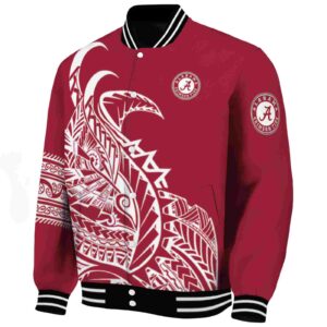 alabama crimson tide tribal art crimson white black jacket best selling jacketwow