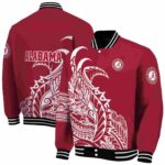 alabama crimson tide tribal art crimson white black jacket best selling jacketwow