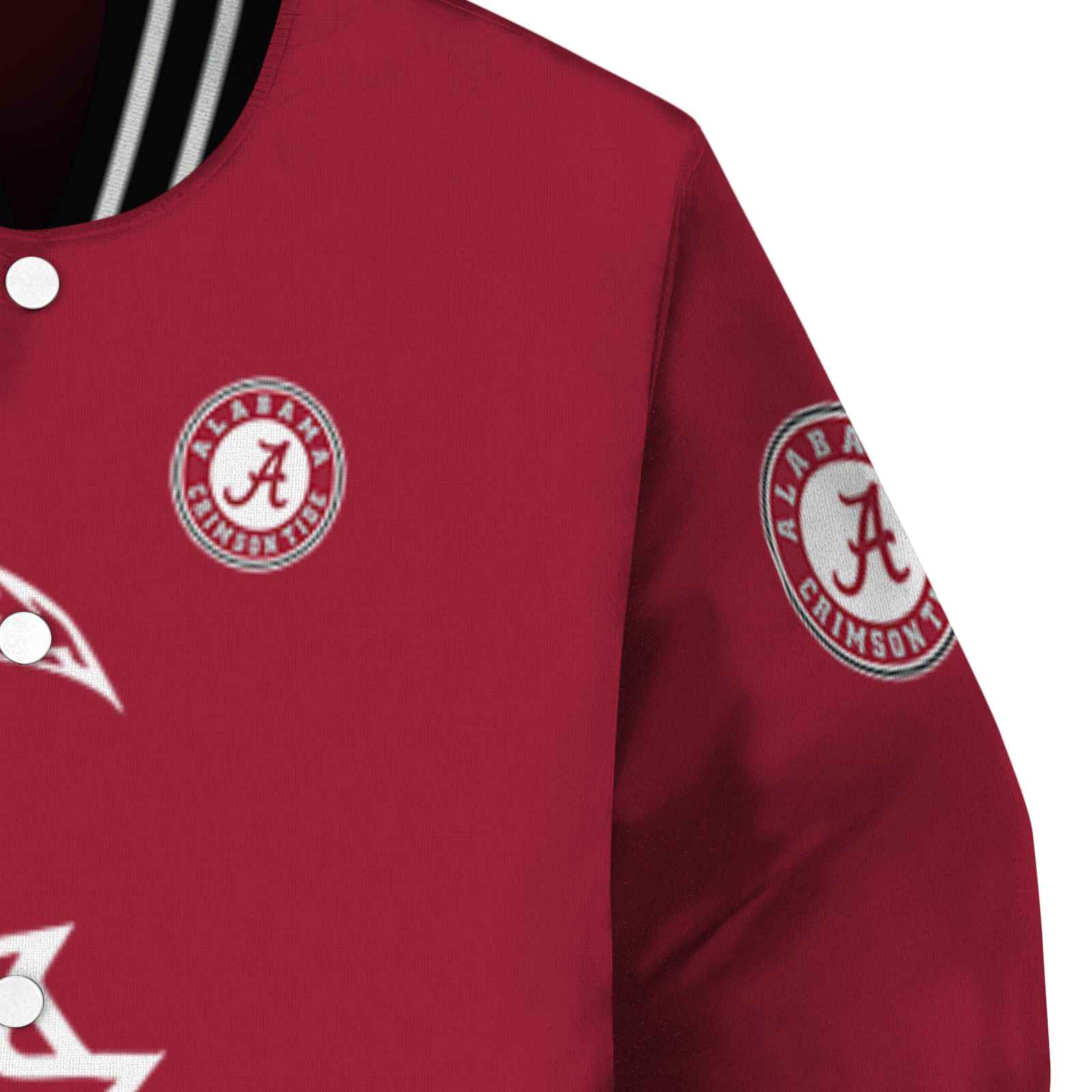 alabama crimson tide tribal art crimson white black jacket premium grade jacketwow alabama crimson tide tribal art crimson white black jacket premium grade jacketwow