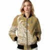 anaheim ducks tribal art gold white black jacket latest model jacketwow