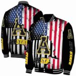 appalachian state mountaineers patriotic theme black jacket best selling jacketwow