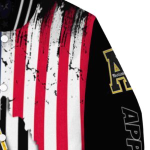 appalachian state mountaineers patriotic theme black jacket premium grade jacketwow