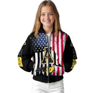 appalachian state mountaineers patriotic theme black jacket top rated jacketwow