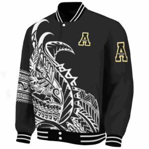 appalachian state mountaineers tribal art black white black jacket best selling jacketwow
