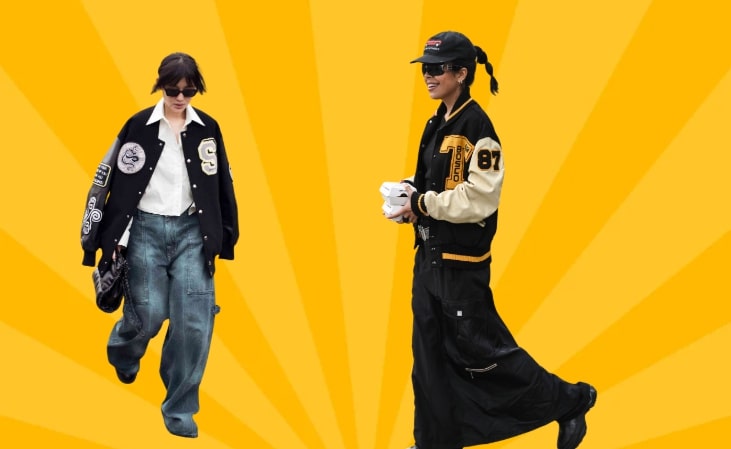 are varsity jackets in style 2 The combination of varsity jackets and streetwear is one of the fashion combinations.
