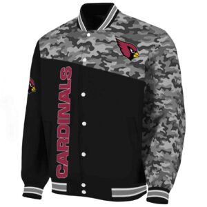 arizona cardinals camo patchwork black jacket best selling jacketwow