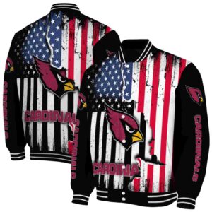 arizona cardinals patriotic theme black jacket fashion forward jacketwow