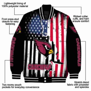 arizona cardinals patriotic theme black jacket new arrival jacketwow