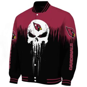 arizona cardinals punisher skull red black white jacket best selling jacketwow