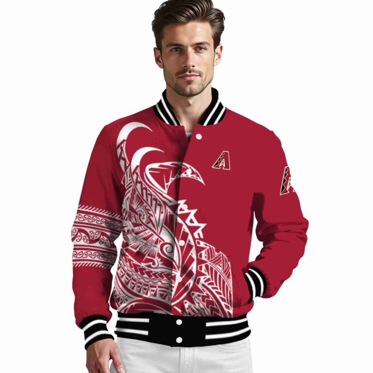 arizona diamondbacks tribal art red white black jacket high quality jacketwow