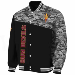 arizona state sun devils camo patchwork black jacket best selling jacketwow