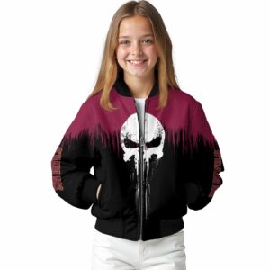 arizona state sun devils punisher skull maroon black white jacket top rated jacketwow